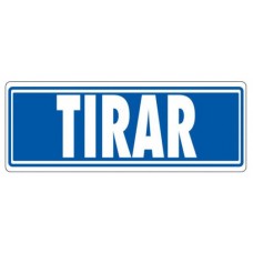 SEÑAL "TIRAR" 175X65 PVC GRIS ARCHIVO 2000 6177-03 GS (Espera 4 dias)